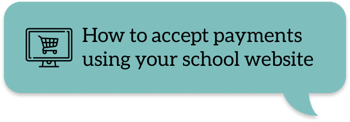 How to accept payments  using your school website