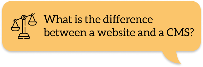 What is the difference between a website and a CMS_